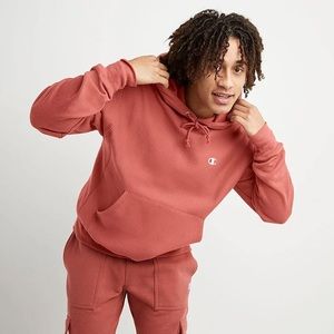 Champion Unisex Reverse Weave pullover hoodie - mid pink (XS)